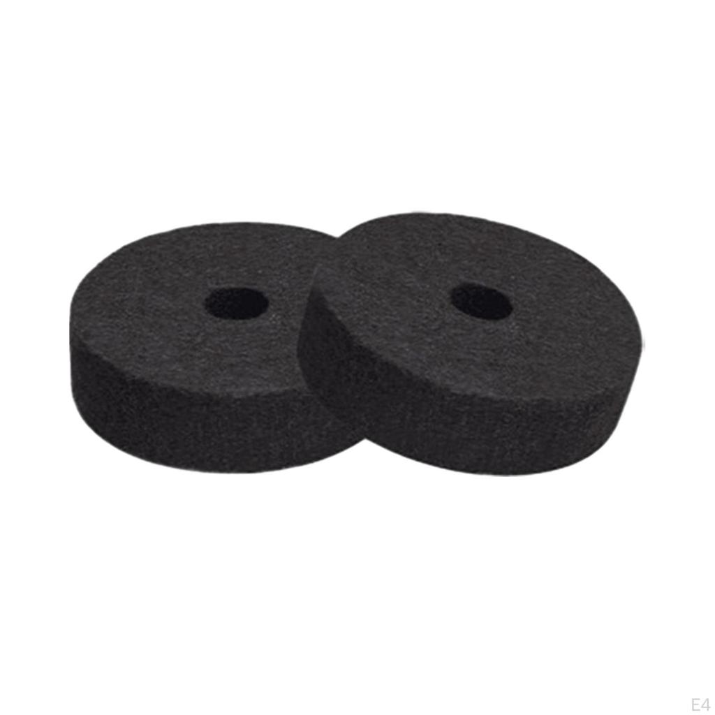 23 Delar Cymbalers Ersättningstillbehör, Hi-hat Filtbrickor med Basvingmuttrar Stöd