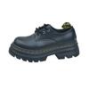 Mode Damen Schuhe mit dickem Absatz Herbst neu runder Kopf Riemen vorne dicke Sohle rutschfest verschleißfest Low-Top Schuhe
