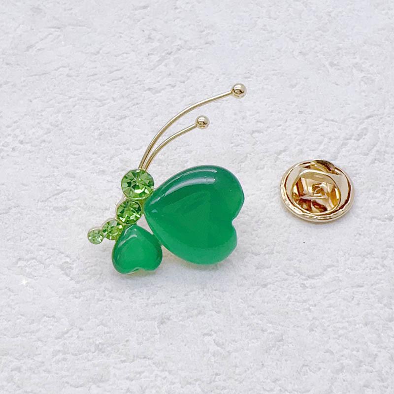 Elegant Cat Eye Butterfly Brooch Pin - High-End Women s Fashion Accessory