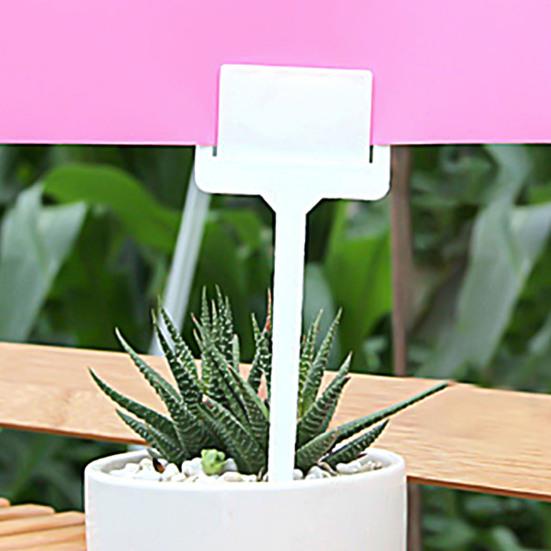20 Piezas Etiquetas Impermeables Tipo T para Jardinería Marcadores de Árboles y Plantas Etiquetas con Ranura para Tarjeta