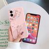 For Redmi A1 A2 Plus 4G Phone Case Pink Flowers Initial Letter A To Z Silicone Soft Back Cover For Redmi A1+ A2+ Alphabet Coque