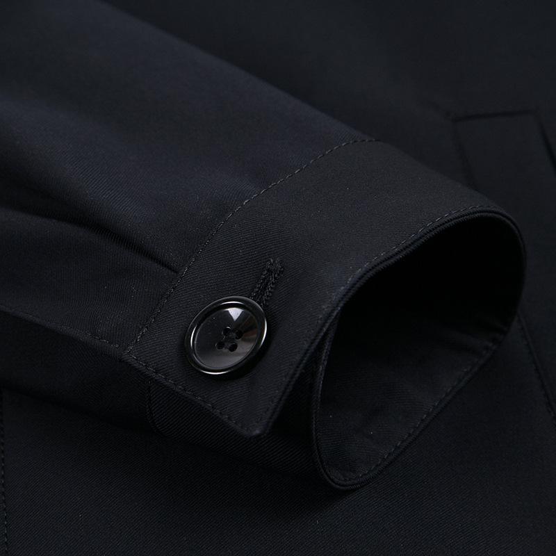 Wool jacket men's spring and autumn new style middle-aged and elderly business casual lapel men's festive red coat daddy wear