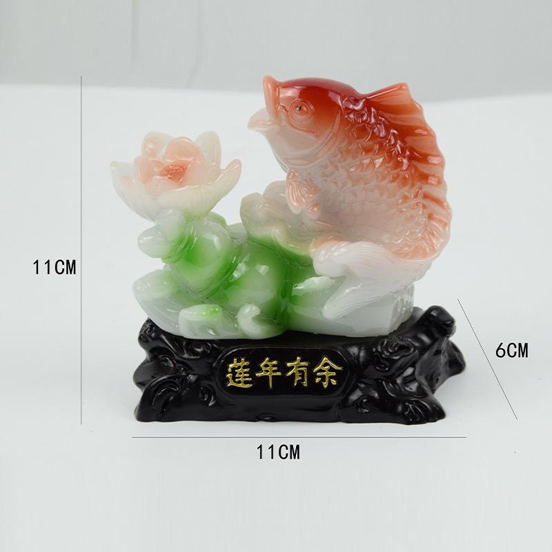Festival High Cabbage Pen Simple Year After Year Fish Display Large Living Room Wine Cabinet Creative Gifts Small Display