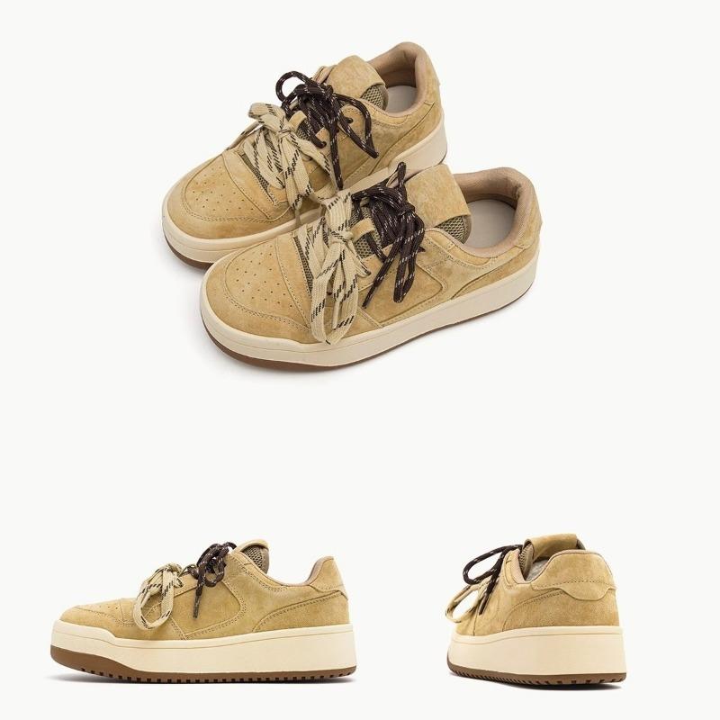 St. Murray~ Little White Shoes Women's Spring New Thick-soled Heightening Round Head Versatile Casual Board Shoes Women's Tide