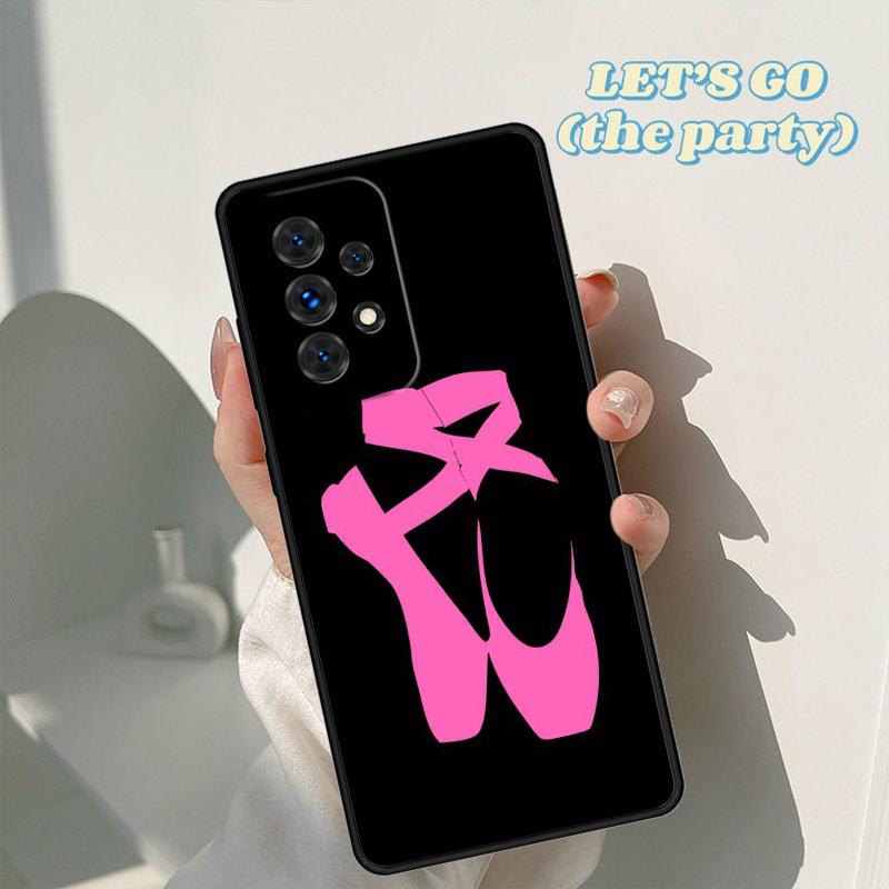Ballerina girl Pointe Ballet Slippers Shoes case For Samsung Galaxy A42 A31 A40 A51 A71 A32 A80 A91 A52 A72 A20e A50 A70 A11 A12