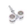 1Pcs Sliding Door Square Mouth Silent Hang Rail Bearing Wheel Iron Pulley M12*90 Industrial Steel Tile Roller Wheel