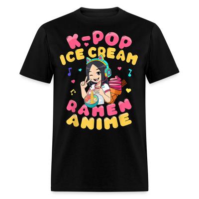 K-Pop Eiscreme Ramen Niedliches koreanisches Shirt für Anime KPOP Musikfans T-Shirt