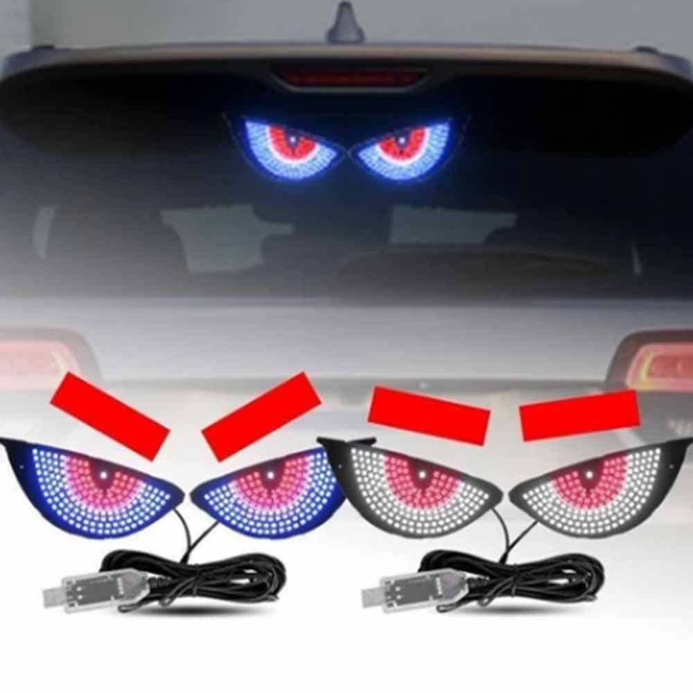 2PCS Universal Car Eyes Light Demon Eye Design Vehicle Signal Lights  Truck Accessories