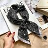 Simple temperament Spring and summer female imitation silk scarf versatile Korean version casual small square scarf neck protection decorative scarf