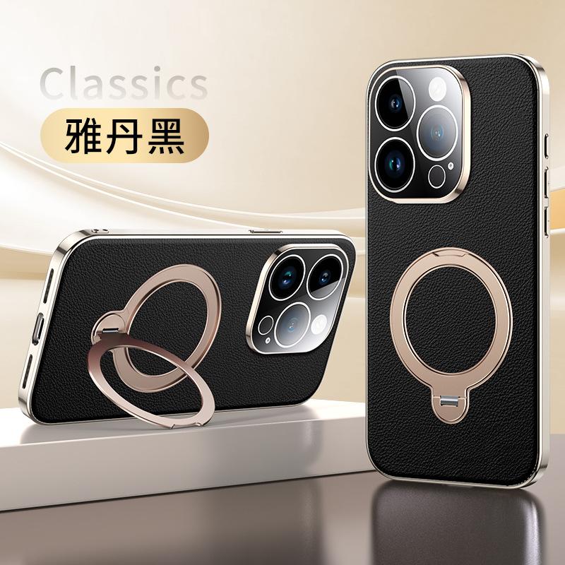Applicable To Apple 11 Mobile Phone Case New Magnetic Suction iPhone11ProMax Rotating Ring Bracket Anti-drop 11pro