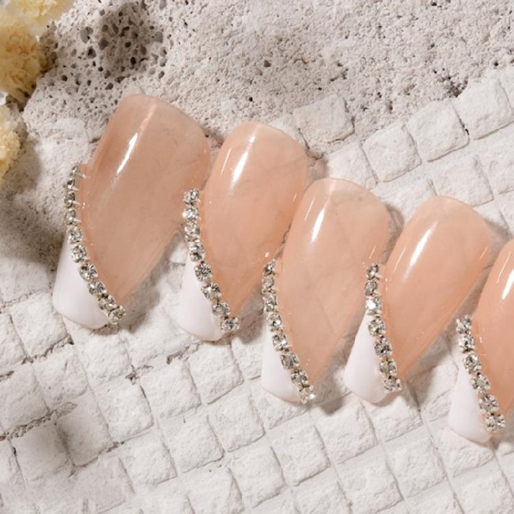 25cm Nail Art AB Diamonds Chains Metal 3D Nail Art Decoration Charms Jewelry