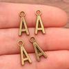 Zinc Alloy Alphabet Charms: 2 Colors, 26 Letter Pendants for Jewelry, Handbag, and Mobile Phone Accessories