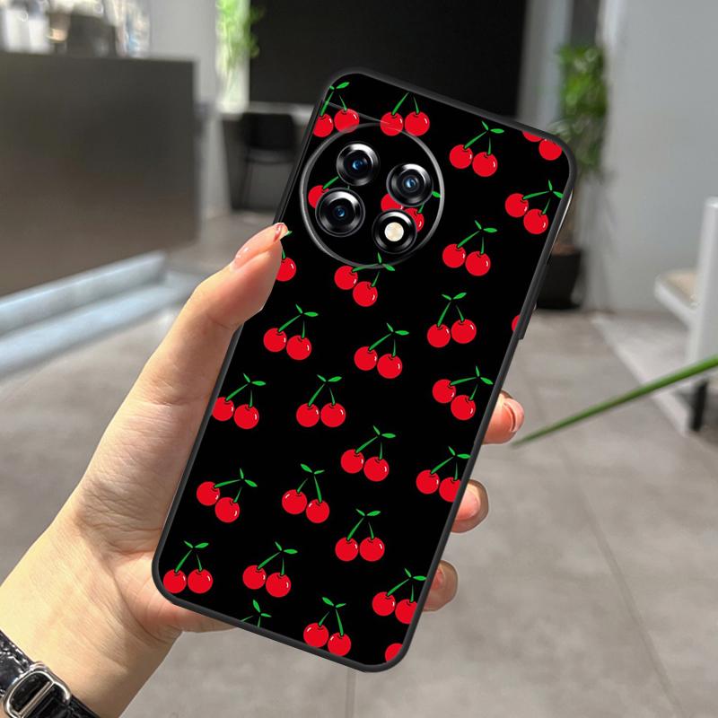 

Food Fruit Red Cherry Cover For OnePlus 13 12 11 13R 12R 10 Pro 8T 10T OnePlus Nord 4 CE 3 2 Lite N30 N20 N10 Case OnePlus 12