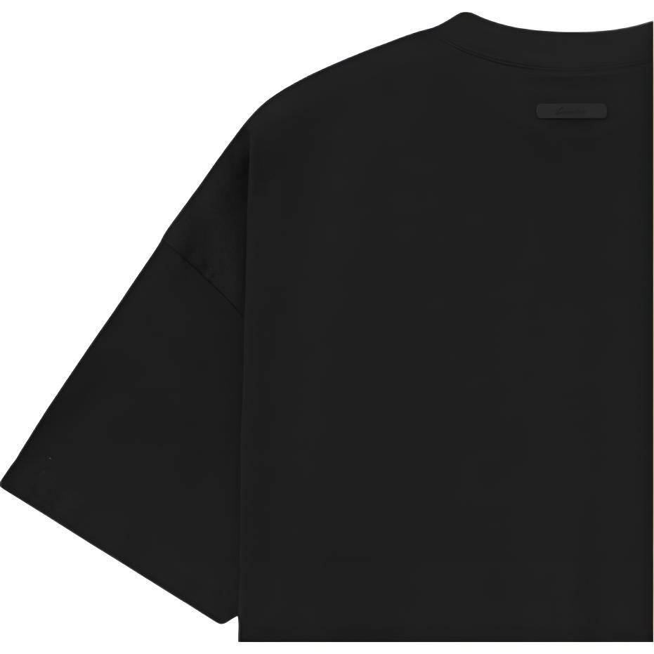 Fear of God Essentials Signature 90s Short-Sleeve Tee II Black Unisex Tops 125SP264591F