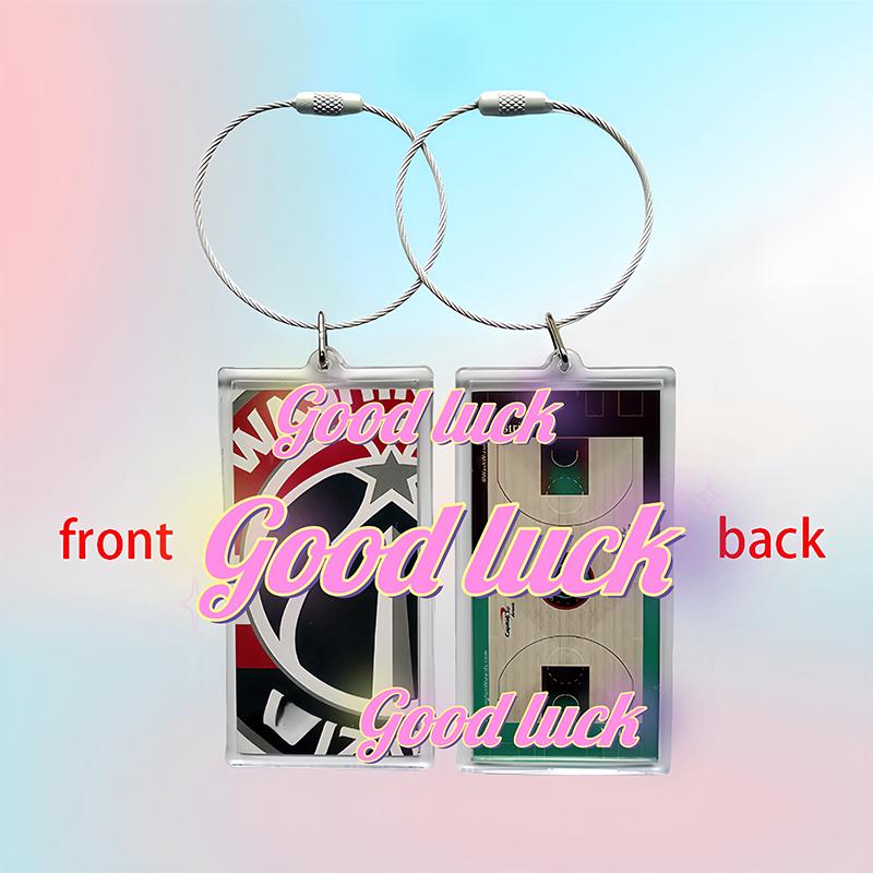 Sports Backpack Handbag Team Keychain Idol Star Basketball Court Keychain