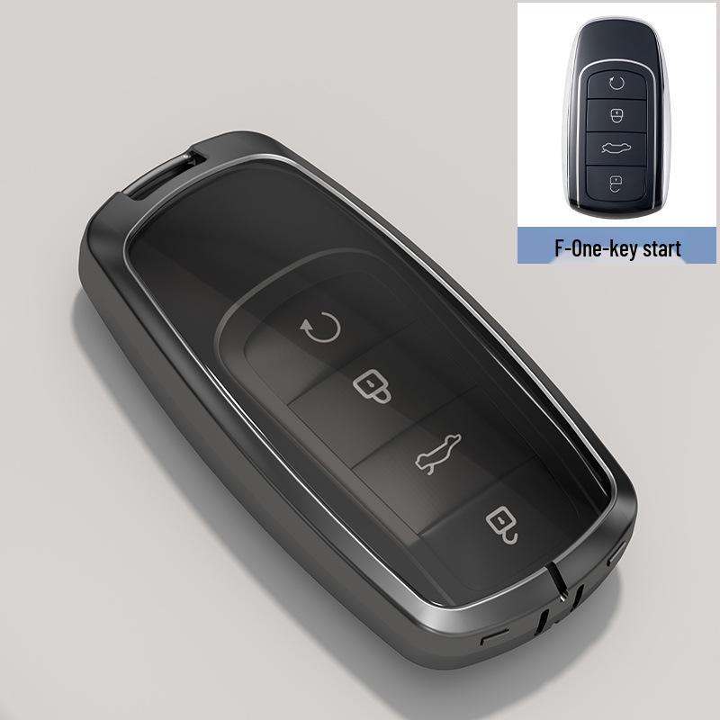 Compatible with Chery Key Case: Tiggo 9, 7 Plus, 8, Jiurui, 8 Pro Champion Edition Remote Control Cover Translucent black TPU один корпуса