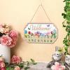 Wooden Welcome Door Sign for Front Door Waterproof Hanging Sign Front Door Hanger