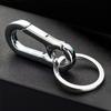 Uomo Acciaio Inossidabile Fibbia a Zucca Portachiavi da Arrampicata Clip per Cintura da Vita Fibbia Antismarrimento Anello Portachiavi Pendente Decorazione Auto