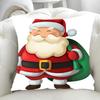 Sofa Cushion Cover X Santa Claus Cartoon Pillowcase  Pillow Covers Decorative Cushions for Bed Lounge Chairs Fall Decor