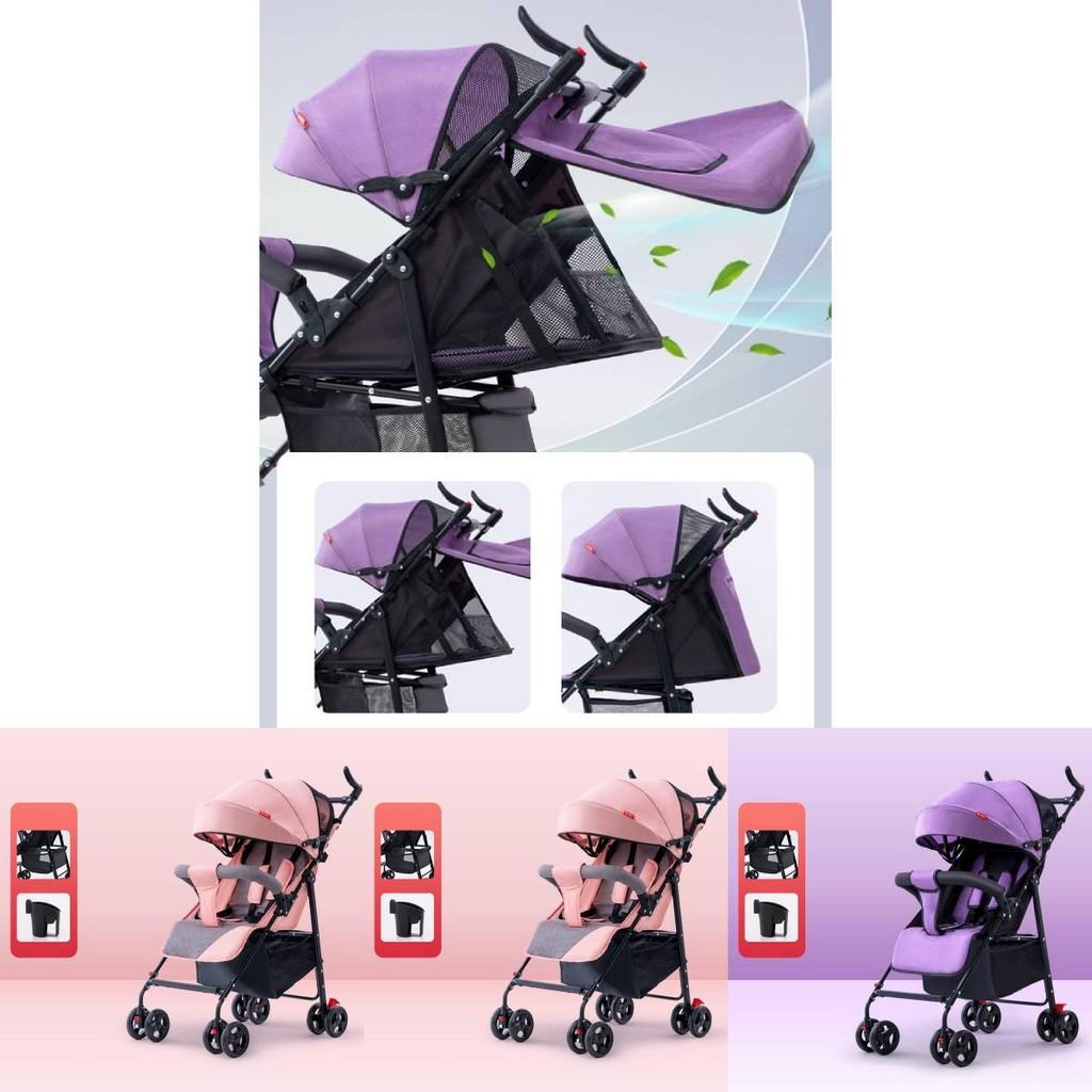 Lightweight Versatile Baby Stroller With Reclining Seat And Easy Folding Design For Comfortable Travel