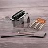Professional 2 Point Tremolo System Metal Texture for Electric Guitars with Roller Saddles and Installation Hardware