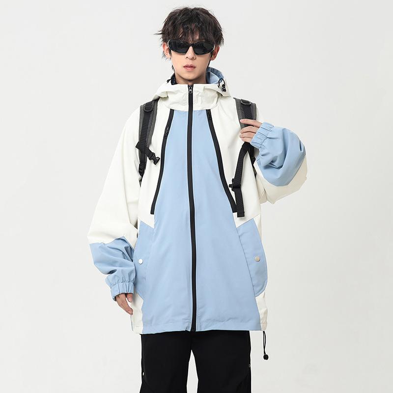 Autumn and Winter New Casual Trend Fashion Jacket Couple Coat Hooded Non-removable Hooded Jacket