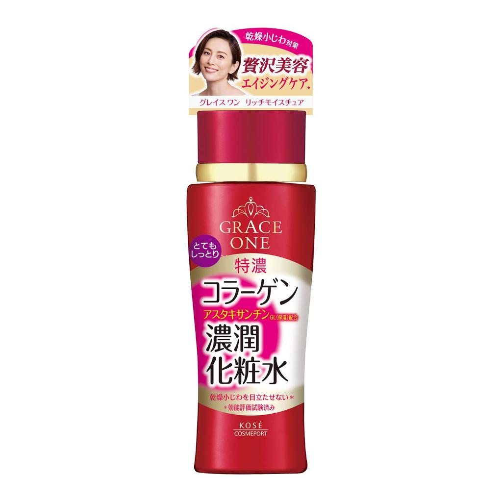 Grace One KOSE Rich Moisture Lotion Lotion 180ml Bonus Nose Blackhead Mask (Very Moisturizing) +