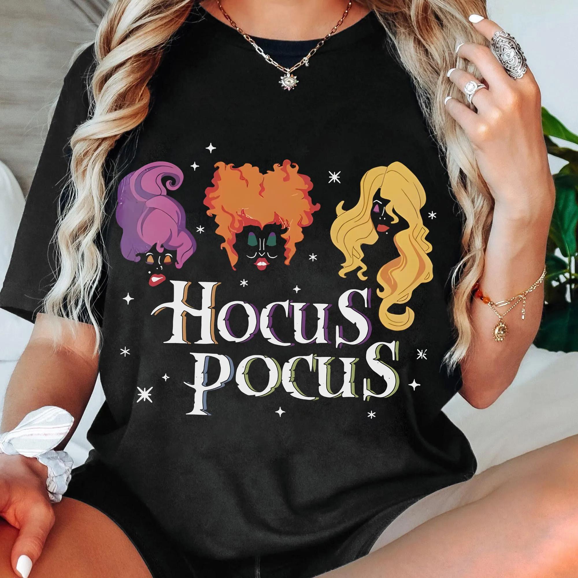 

Disney Sanderson Sisters Just A Bunch Of Hocus Pocus Shirt Disney Witch Scary Movie Tee 4XL