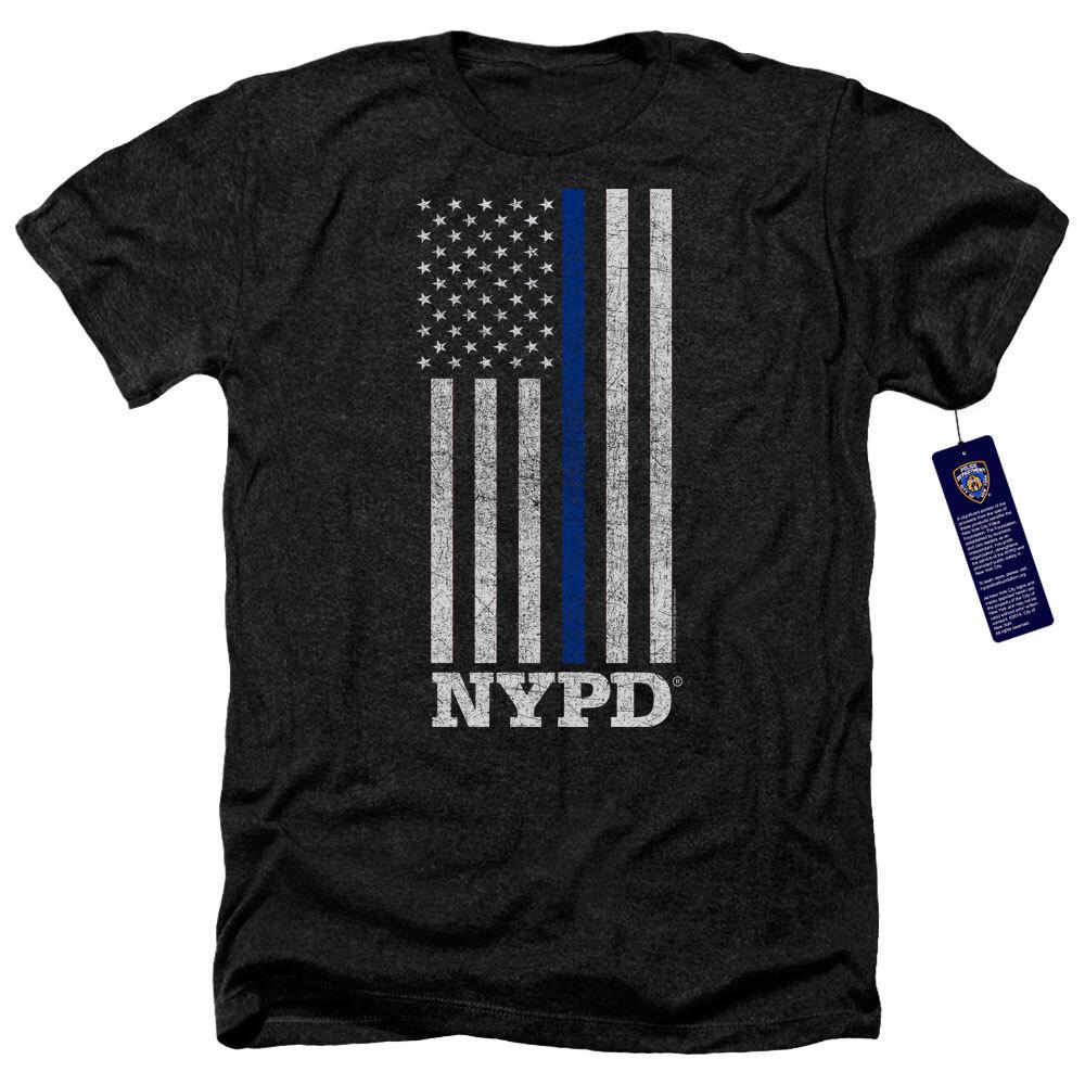 NYC THIN BLUE LINE Licensed Adult Men039;s Heather Tee Shirt SM-3XL Unisex T-Shirt XXXL