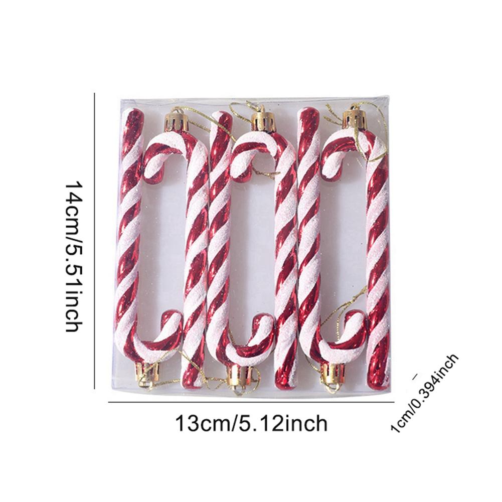 Christmas Hanging Decoration Bow Pendant Crutches