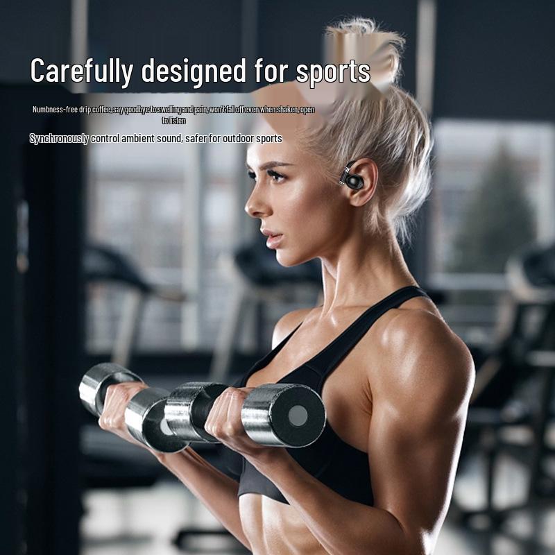 Intelligente Bluetooth-Sportkopfhörer mit Digitalanzeige, extrem langer Akkulaufzeit und Non-In-Ear-Ohrbügeldesign