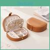 Leather Jewelry Organizer With Large Capacity For Travel And Gift Use