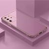 Einfarbiges galvanisiertes weiches Handyhülle für Samsung Galaxy S24 S23 S22 S21 S20 FE S10 Note 20 10 Ultra Plus Kameraschutz Silikonhülle