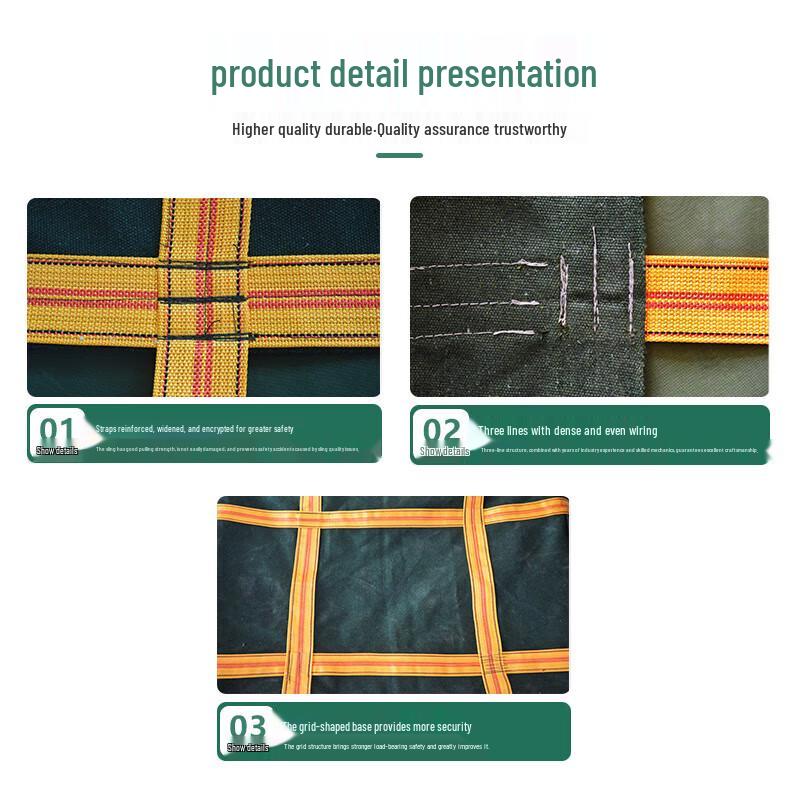 Aokedu Heavy-Duty Canvas Lifting Bags for Cranes