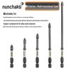 Nunchucks D2 Series Magnetic Alloy Steel Phillips Drill Bit - High Hardness & Impact Resistant