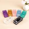 Portable 2-in-1 Medicine Cutter Mini Multifunctional Tablet Cutter Easy To Use Medicine Storage Box Carrying Medicine