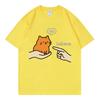 Behave No Orange Cat Meme Funny Tshirts High Quality Cotton Short Sleeve Tshirt Unisex Unisex Casual Fashion Oversized T Shirts