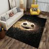 Flaming Soccer Ball Pattern Rug Suitable for use as an anti-slip game mat for living room and bedroom sofas
