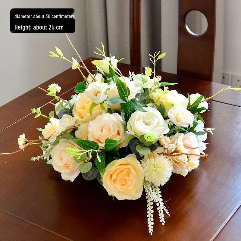 Japanese-Style Floral Art Dining and Bedside Table Arrangement