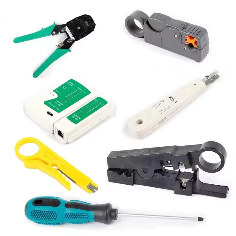 Network Tool Kit: Punch Down, Crimping, Cable Tester, Wire Stripper, Cutting, Terminals