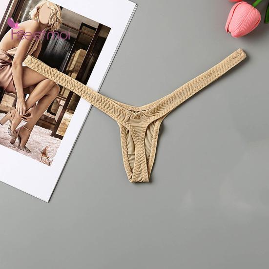 Lady G-string Pornographic Tiny Tempting Waist Hot Lightweight Sexy Elastic Low T-shape Lady Panties Female