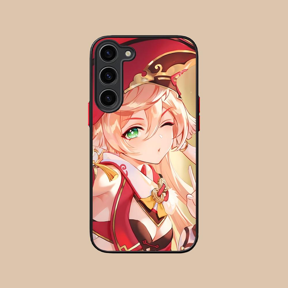 Game GI Yanfei Silicone Mobile Phone Case for Samsung Galaxy S26 S25 S24 S23 S22 S21 Plus FE Ultra Colorful Cover