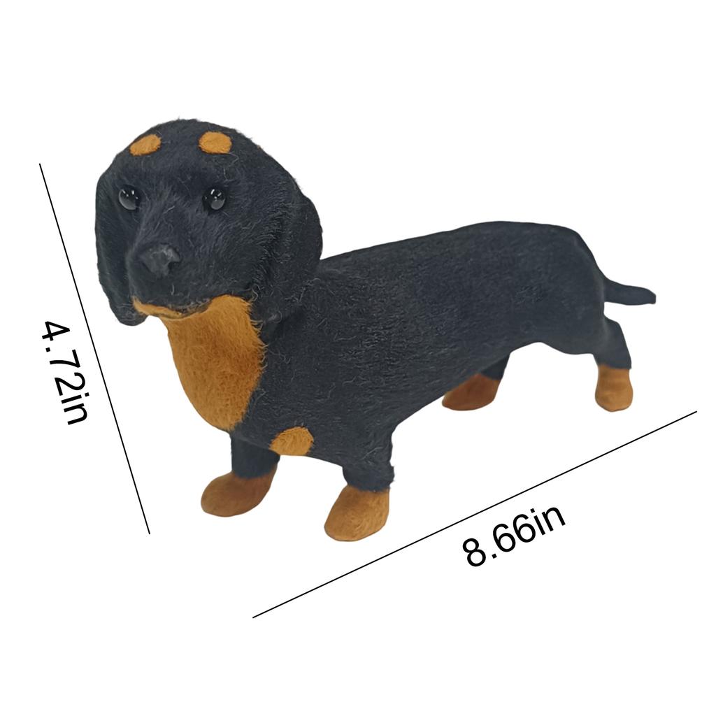 Dachshund Stuffed Plush Toy Skin-Friendly Plush Pillow for Emotional Support Figure Doll for Children Kids Boys Girls Room Decor