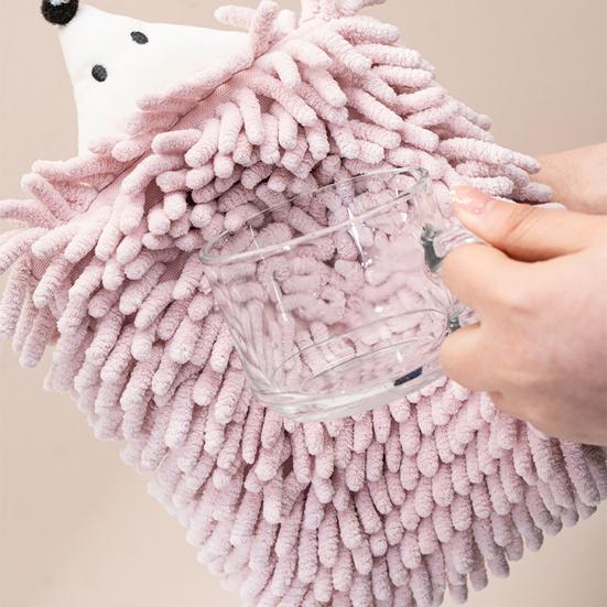 Hand Towel Breathable Multi-purpose Chenille Cartoon Animal Hand Rag Bathroom Supplies