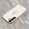 Silver plated glass phone case suitable for Samsung Galaxy S26 S25 S24 S23 S22 S20 FE/Ultra/Plus5G anti fall fashion