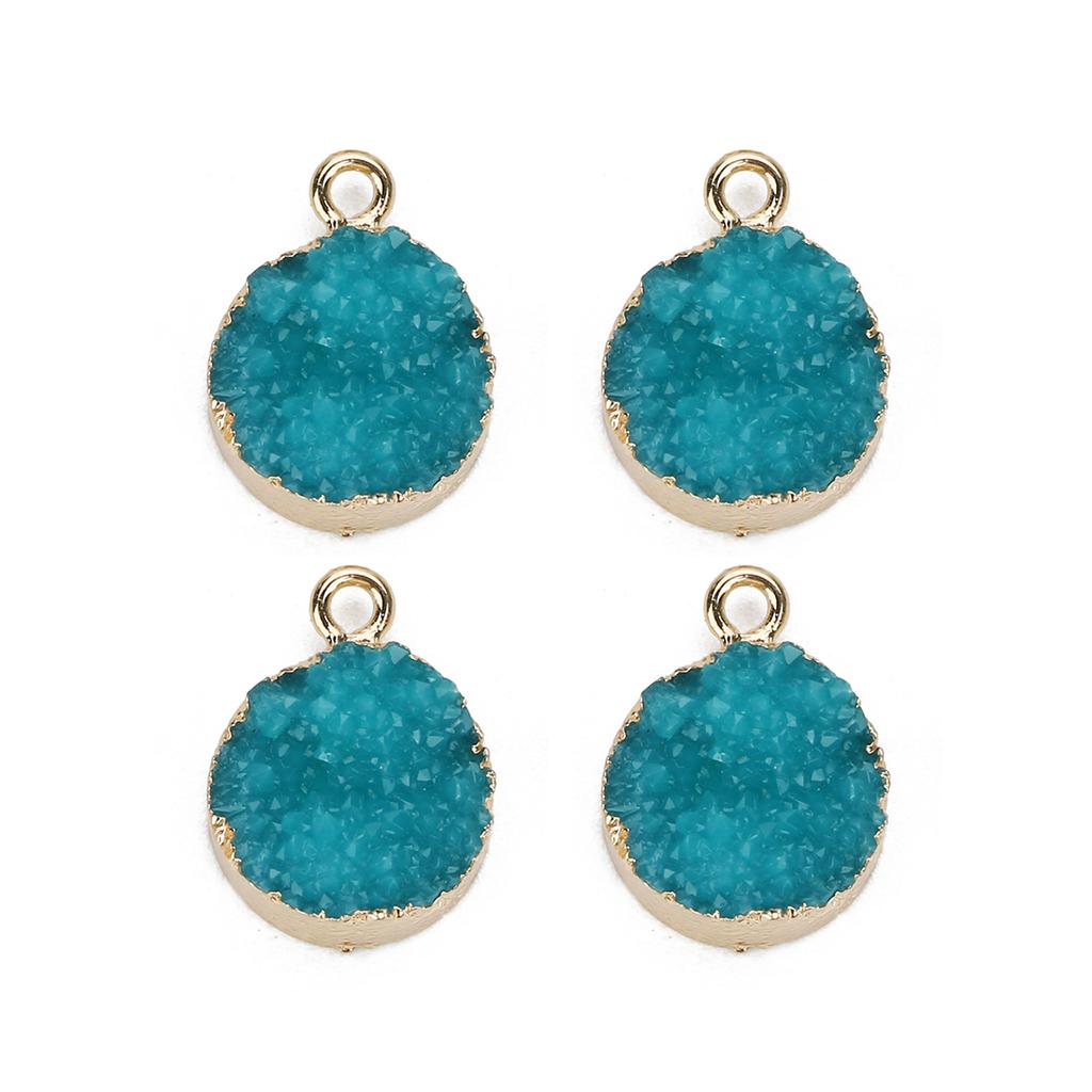 5Pcs/lot Resin Imitation Crystal Cluster Charms Colorful Pendant for Jewelry Making Accessories DIY Necklace Earrings Bracelet