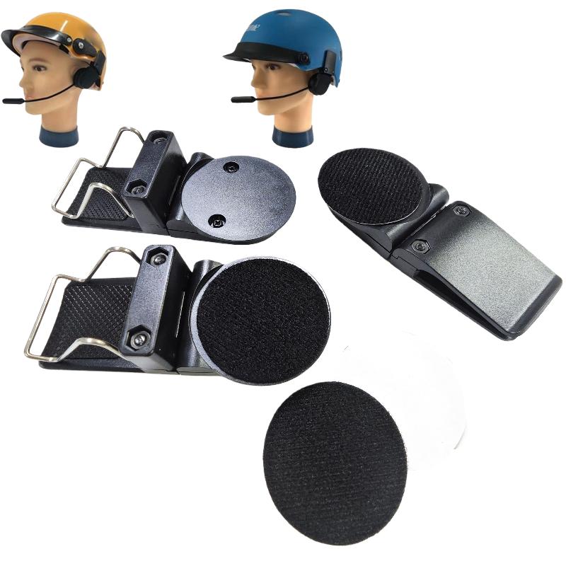 1 Set Morsetto Multifunzione in Acciaio Morsetto in Plastica Morsetto per Auricolare Bluetooth da Casco Morsetto di Fissaggio per Auricolare da Casco per Moto Bicicletta Elettrica