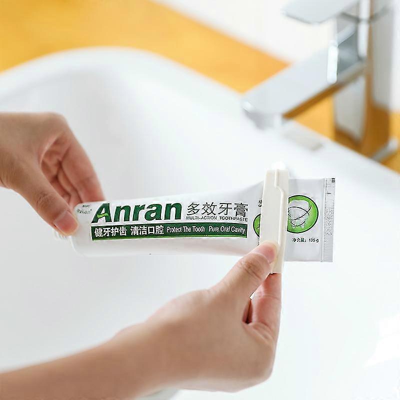 3pcs/set New Multi-purpose Toothpaste Dispenser Cream Tube Squeezer Manual Easy Squeeze Paste Bathroom Toothpaste Squeezing Clamp-beige