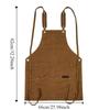 Waterproof Electrician Work Apron Pockets Thickened Canvas Tool Bag Carpenter Work Clothes  Baking