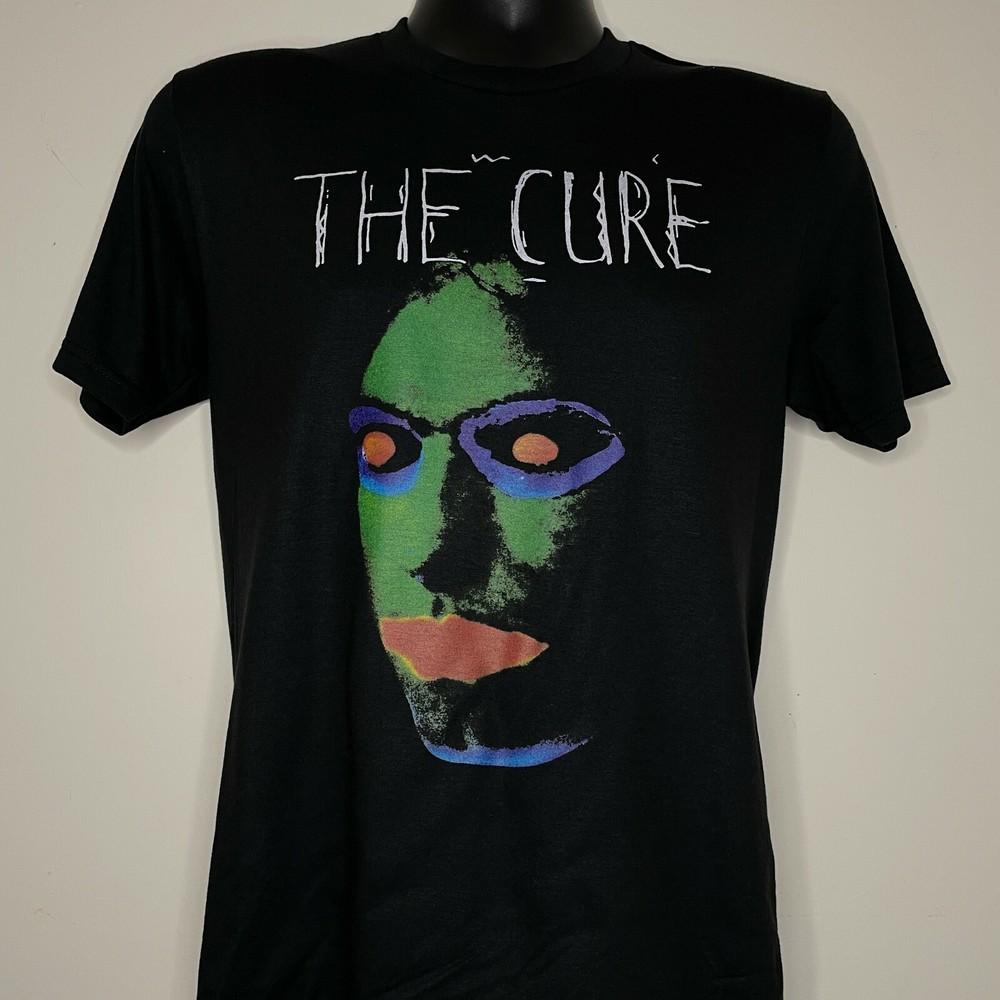 THE CURE robert smith head on the door černé unisexové tričko topy tričko S-4XL